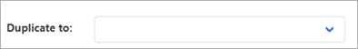 dropdown menu for duplicate location