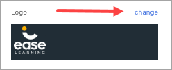 arrow pointing at change link