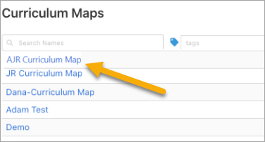 list of maps to select for deletion