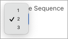 change position of outcome by number list