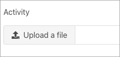 Upload file link option