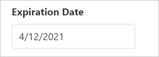 expiration date displays