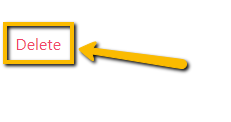arrow pointing at delete link