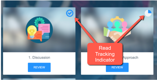 dashboard cards in Skillways showing progress indicator