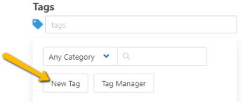 new tag button location