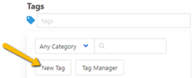 new tag button location