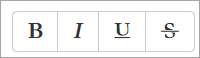 bold italic underscore