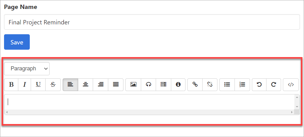 Content editor