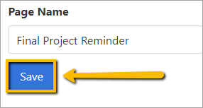 arrow pointing to save button