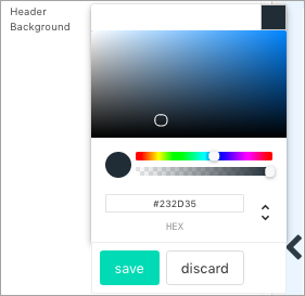 color palette selector