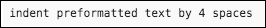 Preformatted text